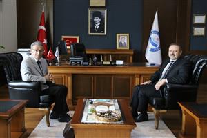 Sami Güçlü, Rektör Arıbaş’ı Ziyaret Etti 