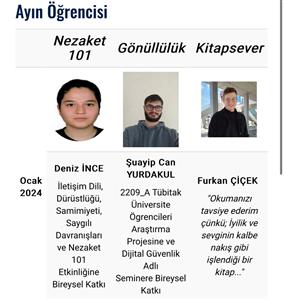 Sosyal Bilimler MYO’da Ayın Öğrencisi Uygulaması 