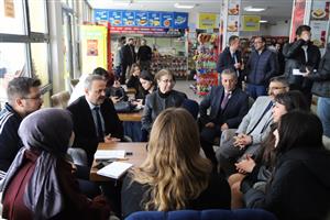 Rektör Arıbaş’tan vize haftasında öğrencilere motivasyon ziyareti