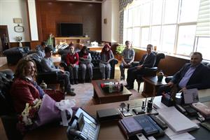 Osman Gazi Anadolu Lisesi Heyeti Rektör Şahin’i Ziyaret Etti