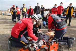 Trafik Kazası Tatbikatı Gerçeği Aratmadı 