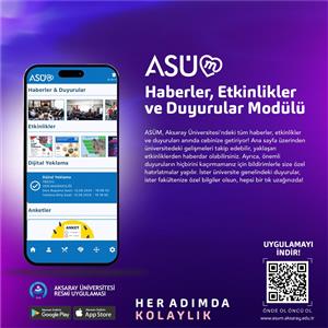 ASÜM Her Adımda Kolaylık Sağlıyor