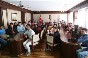Giresun’dan Öğrenciler Rektör Şahin’i Ziyaret Etti 