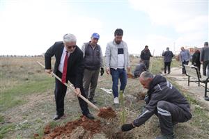Depremlerde Hayatını Kaybeden ASÜ’lüler İçin Fidan Dikildi