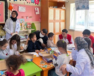 Köy okullarında ağız ve diş taraması gerçekleştirildi