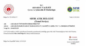 Çevreci Üniversite ASÜ Sıfır Atık Belgesi Almaya Hak Kazandı