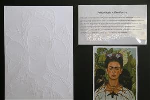 ASÜ’de Görme Engellilere Özel Kabartma Resim Sergi Açıldı