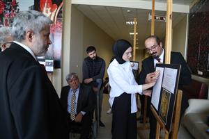 ASÜ’de Görme Engellilere Özel Kabartma Resim Sergi Açıldı